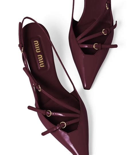 miu miu slingback red|Miu Miu 55mm Slingback Pumps .